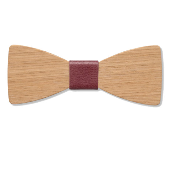 nœud papillon en bois noir